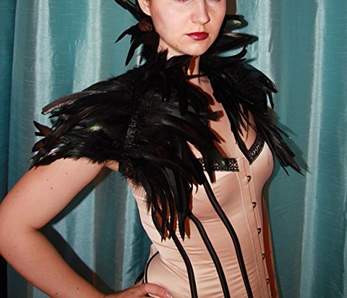 2 Lvow+Victorian+Natural+Feather+Shoulder