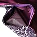 AMAZLINEN(TM Decorative Glitzy Sequin & Comfy Satin Knit Pillow Cover 18 x 18 Pillow Covers,Hidden Zipper Design(Eggplant)