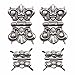 Tim Holtz Idea-ology Hinges, 4 Hinges and 16 Fasteners, Antique Nickel Finish, TH93075