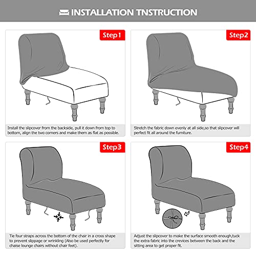 Leorate Chaise Lounge Slipcover Velet Chaise Chair Slipcover