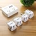 TESSAN Grounded Universal Travel Plug Adapter International Travel Plug USA to UK/Italy/HK/GermanyFrance/ect PlugAdapter Set