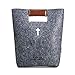 AGAPASS Christian Bible Tote Bag for Men Women, Bible Cover Case Carved Cross Holy Bible Carrying Bag, Felt Tote Church Bible Study Case,Christian Gift, Bible Purse,Dark Grey
