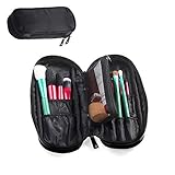 Travelmall Makeup brush organizer Cosmetic pouch holder Multifunctional Cosmetic bag Travel portable 12 pockets Cosmetics Brushes