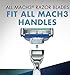 Gillette Mach3 Turbo Men's Razor Blades, 15 Blade Refills