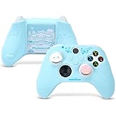 Kuitmor Cover Skin for Xbox Series X Controller, Soft Silicone Ergonomic Protective Cover Skin Case Compatible with Xbox Wireless Controller with 2 Thumb Grip Caps - DEG