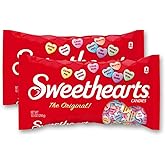 Sweethearts Conversation Hearts Candy Bulk - Valentine's Day Bulk Candy Hearts for Classroom and Parties, Individual Bags for
