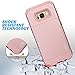 ULAK Galaxy S8 Plus Case, S8 Plus Wallet Case Dual Layer Hidden Credit Card Holder ID Slot Card Protective Hard Case Cover with Kickstand and Mirror-Rose Gold