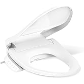 Kohler PureWash E525 Elongated Heated Bidet Toilet Seat, White, Warm Water, Quiet-Close Lid, Self-Cleaning Wand, Adjustable Water Pressure, Side Panel Controls, Easy Installation Bidet Attachment