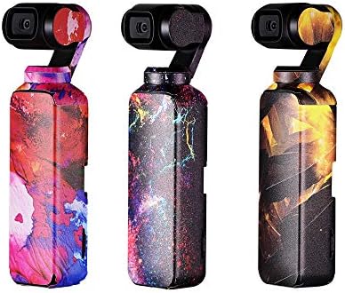 ZEEY 3PC Cool Waterproof PVC Stickers Body Decals Compatible with DJI Osmo Pocket Handheld Gimbal Camera (A)