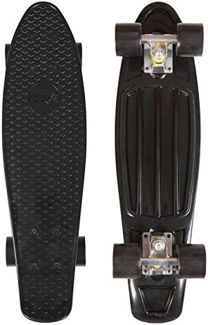 ORKAN Mini Skateboard Cruiser Complete Skateboard (BLACK, 22)