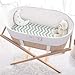 Bassinet Fitted Sheets Compatible with Halo, Fisher Price, Delta, Graco – Fits Perfectly on 15 x 33 Inch Oval, Rectangular Mattress Pad – Snuggly Soft Jersey Cotton – Elephants, Chevron – 2 Pack