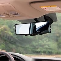 KarenDeals 3K Rear View Mirror, Extra Wide 10.5" x 2.75" to Eliminate Blind Spots for Cars and Trucks. One Touch Install and Shatter Proof. 3K Diamond Room.