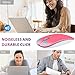 TENMOS T9 Silent Wireless Mouse, 2.4G Ultra Slim Portable Travel Mouse Optical Computer Mice with USB Receiver Type-C Compatible with Notebook, PC, Laptop, Computer (Pink)