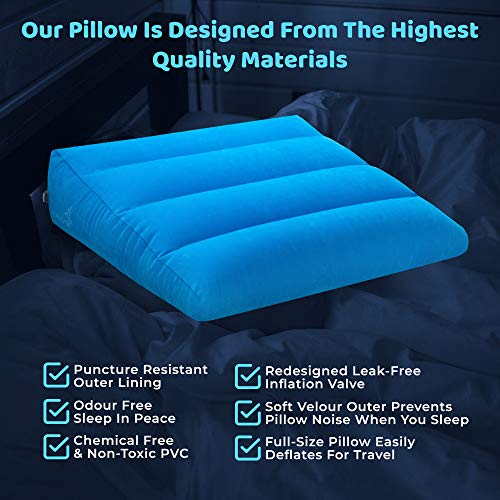 Circa Air Inflatable Wedge Pillow For Better Sleep Premium