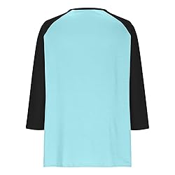 Womens 3/4 Sleeve Tops and Blouses Plus Size