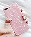 J.west Case Compatible with iPhone 8 Plus / 7 Plus Case, Cute Ultra Thin [Tinfoil Series] Macaron Color Bling Lightweight Soft TPU Case Cover (Pink)