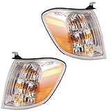 2005-2007 Toyota Sequoia & 2005-2006 Tundra Pickup Truck 4-Door Double Cab Corner Park Light Turn Signal Marker Lamp Pair Set Right Passenger AND Left Driver Side (05 06 07)