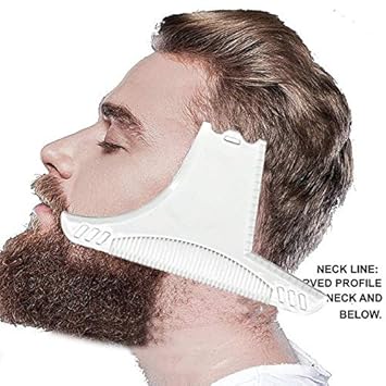 Cys Men Beard Shaping Styling Template Comb For Hair Beard Trim