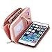 Style4U iPhone 8 Plus/iPhone 7 Plus Case, Premium PU Leather flip Wallet Bag Pouch Case Cover with ID & Credit Card/Cash Holder Slots Pockets for iPhone 8 PlusiPhone 7 Plus w/Stylus [Rose Gold]