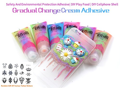 image for mofa 50g 6PCS Gradual Change Cream Adhesive,Faux Simulation Fake Whipp