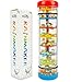 Here Fashion 8'' Beaded Raindrops Rainmaker Rattle Toddler Musical Toy for Preschool Kid or for Teaching