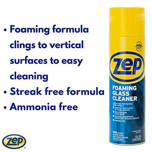 Zep Foaming Glass and Plexiglass Cleaner 19 Ounces (Case of 4