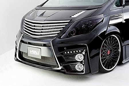 Amazon アルファード 系 後期 ジュール フロントバンパースポイラー Ver 2 未塗装品 フォグランプ取付ステー シックスセンス80fプロジェクター用 車 バイク 車 バイク