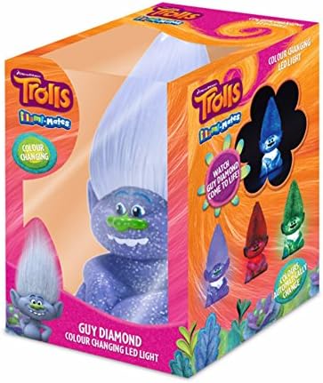 Illumi-Mates Official Childrens/Kids Trolls Guy Diamond Bedside Lamp (One Size) (Multicolored)