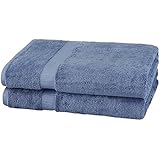Pinzon Organic Cotton Bath Sheet (2 Pack), Indigo Blue