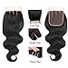 VRBest Virgin Brazilian Straight Human Hair Extensions 3 Bundles Unprocessed Brazilian Virgin Hair Weave Bundles Natural Black Color (12 14 16 +10 closure)
