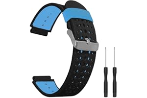 Threeeggs Replacement Silicone Sport Watch Band for Forerunner 220 230 235 620 630 735XT Smartwatch Wrist Strap