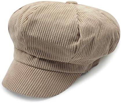 ZLS APPARELZLSLZ Women's Retro Peaked Ivy Newsboy Paperboy Gatsby Cabbie Painter Cap Hats (5-Beige)