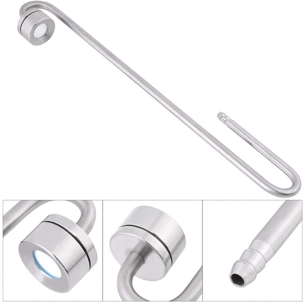 Fdit CO2 Atomizer Stainless Steel Long Straight Tunnel Carbon Dioxide Diffuser Atomiser for Aquarium Plants Marine Fish Tanks (250 mm) - Image 5