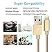 iPhone Charger Youer - 4Pcs 3F 6FT 6FT 10FT iPhone Lightning Cable Nylon Braided 8pin to USB Charging Cord for Apple iPhone 7/7 plus/6/6s/se/5s/5c/5,iPad Air,Mini/iPod (Gold & Silver)