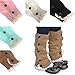 Mosunx (TM) Kids Girl Crochet Knitted Lace Boot Cuffs Toppers Leg Warmer Socks (Khaki)