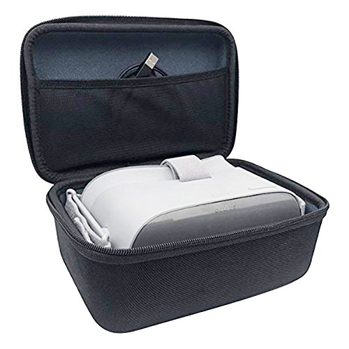 Hard EVA Travel Carrying Case for Oculus Go Virtual Reality Headset and Controllers Accessories (Black) #3042