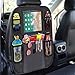 Car Back Seat Organizer Protector - JALIELL Car Organizer Back Seat with 10” Touch Screen Tablet Holder + 5 Storage Pockets Car Organizer Great Travel Accessories for Kids Toddlers Toys