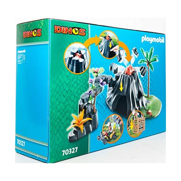 Playmobil 70327 Dinos XXL T-Rex Dinosaurier mit Vulkanausbruch und Figuren – Bild 7