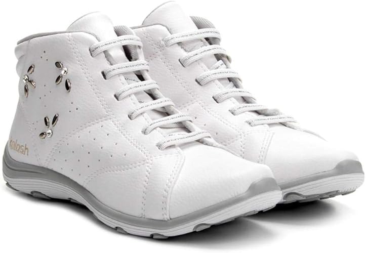 tenis kolosh cano alto branco