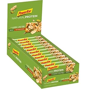 Powerbar Natural Protein Salty Peanut Crunch 24 x 40 g – veganistische proteïnereep + natuurlijke ingrediënten