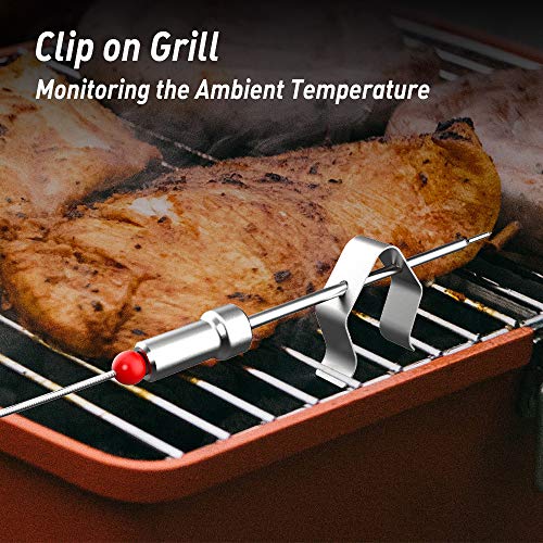 Wireless Bluetooth Meat Thermometer with 6 Probes, Smart APP Digital