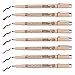 Sakura Pigma Micron Fine Line Pen High Light and Soft Head Pen Manga Drawing- Assorted 8 Pens set (Assorted colors, PN-8 Pens)