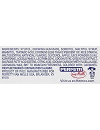 Mentos Pure Fresh Sugar-Free - Goma de masticar con Xylitol, manzana sin miel, botella de 50 piezas (paquete de 6)