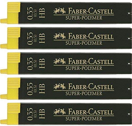 Faber Castell Super Polymer Fine Leads 0.35 HB Pack of 5