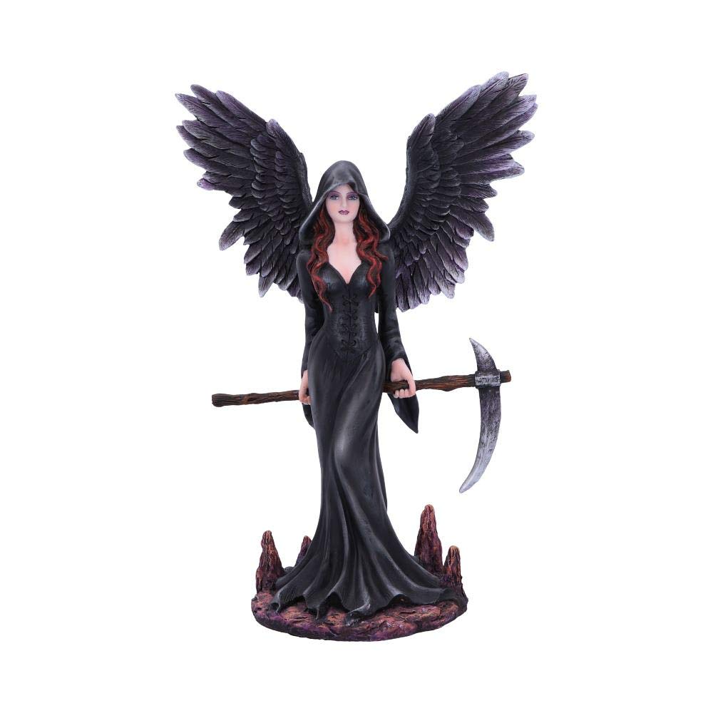 Nemesis Now Take My Soul Gothic Female Reaper with Scythe Figurine, Polyresin, Black, 23.5cm