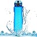 Homiguar Sports Water Bottle, Large Water Bottle, Flip Top with Locking Lid, Leak Proof, BPA Free, 36-Ounce - Blue