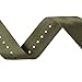 Archer Watch Straps - Seat Belt Nylon Military Style Watch Bands (Olive Green, Stainless, 20mm)