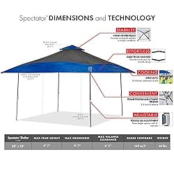 E-Z UP Spectator Instant Shelter Canopy, 13' x