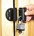 Padlock Protector Heavy Hasp and Handle (Black)