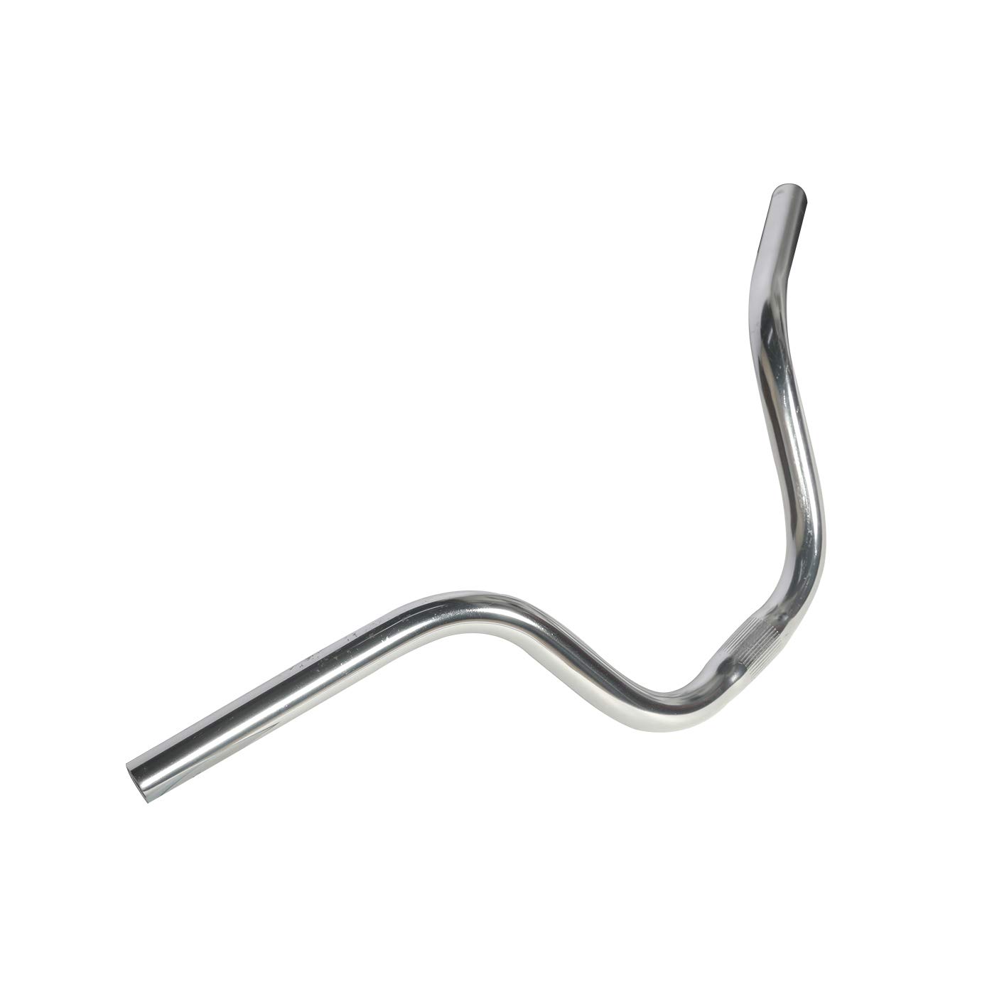 SENQI Mountain Bike Road Bike Handlebar Vintage Style Riser Bar Aluminum Alloy (25.4MM x 580MM,Silver)